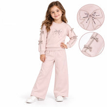 Load image into Gallery viewer, Giorgio Bambini Blush Bow Flare Lounge Set