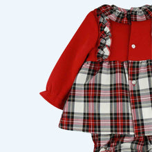 Load image into Gallery viewer, Baby Ferr Baby Girls Red Check Dress