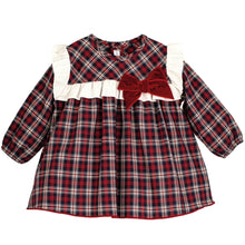 Load image into Gallery viewer, Calamaro Older Girls Navy and and Red Dress Monzon Collection