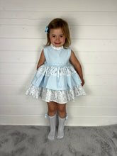 Load image into Gallery viewer, Ceyber Girls Boat Waffle Material Puffball Style Dress