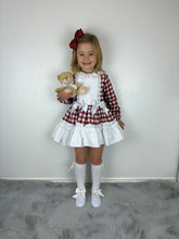 Load image into Gallery viewer, Ceyber Burgundy Check Dress