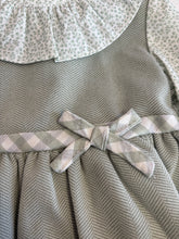Load image into Gallery viewer, Baby Ferr Baby Girls Sage Floral Check Dress