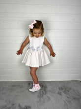 Load image into Gallery viewer, Ceyber Girls Pink Waffle Double Bow Dress