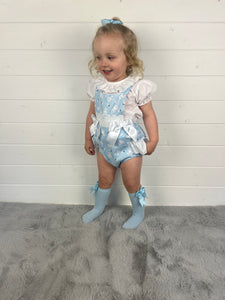 Ceyber Baby Girls Blue Bunny Romper
