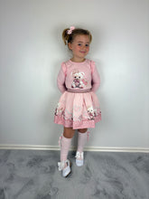 Load image into Gallery viewer, Giorgio Bambini Pink Teddy Skirt Set