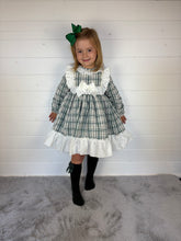 Load image into Gallery viewer, Ceyber Girls Green Check Dress
