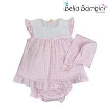 Load image into Gallery viewer, Baby Ferr Baby Girls Pink Gingham Dress