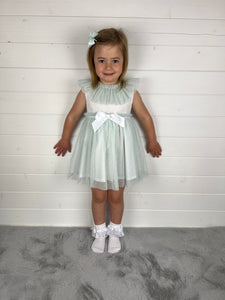 Ceyber Girls Mint Tulle Dress
