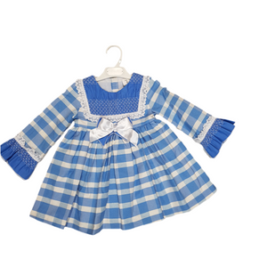 Ceyber Older Girls Blue Check Dress