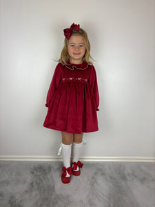 Dulce De Fresa Red Velvet Dress