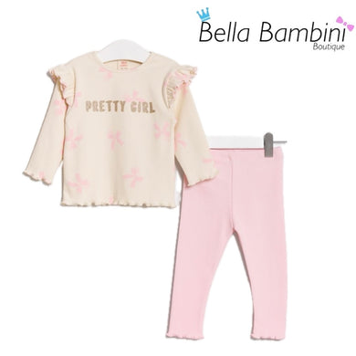 Pink Pretty Girl Legging Set 9M-24M