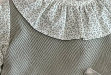 Load image into Gallery viewer, Baby Ferr Baby Girls Sage Floral Check Dress