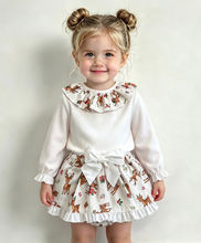 Load image into Gallery viewer, Ceyber Girls Christmas Reindeer Skirted Jam