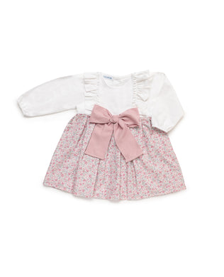 Juliana Danza Dusky Floral Bow Dress