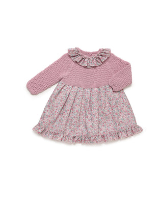 Juliana Danza Dusky Floral Knit Dress
