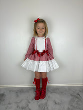 Load image into Gallery viewer, Ceyber Red Gingham Dress