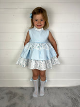 Load image into Gallery viewer, Ceyber Girls Boat Waffle Material Puffball Style Dress