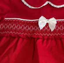 Load image into Gallery viewer, Amore Girls Red Smock Lounge Set
