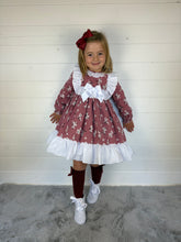 Load image into Gallery viewer, Ceyber Girls Burgundy Blossom Dress