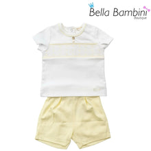 Load image into Gallery viewer, Mintini Baby Boys Lemon Short Set