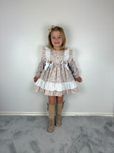 Load image into Gallery viewer, Ceyber Tan Carousel Print Dress