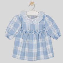 Load image into Gallery viewer, Rapife Girls Blue Check Dress