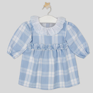 Rapife Girls Blue Check Dress