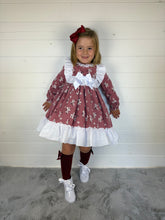 Load image into Gallery viewer, Ceyber Girls Burgundy Blossom Dress