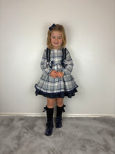 Load image into Gallery viewer, Ceyber Navy &amp; Grey Dress