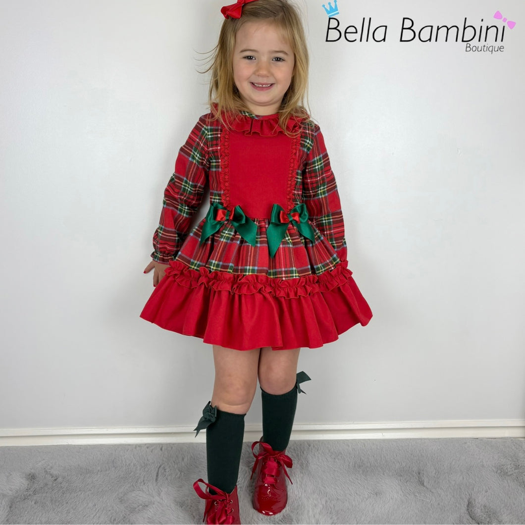 Ceyber Red Tartan Dress