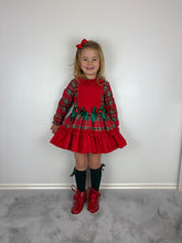 Load image into Gallery viewer, Ceyber Red Tartan Dress