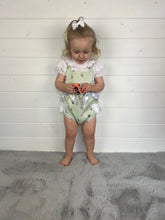 Load image into Gallery viewer, Ceyber Baby Girls Mint Animal Romper