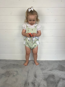 Ceyber Baby Girls Mint Animal Romper