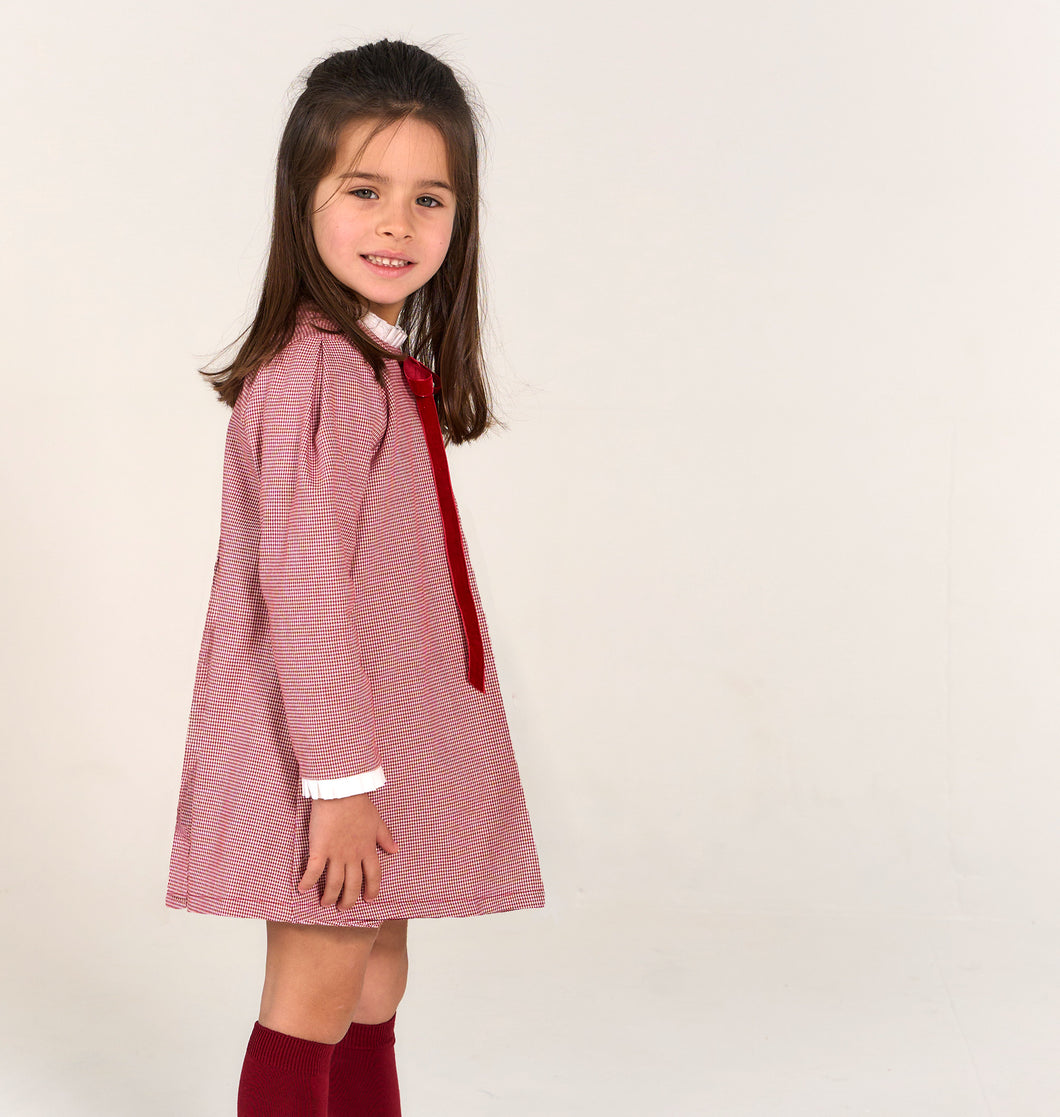 Rapife Girls Burgundy Dress