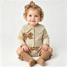 Load image into Gallery viewer, Dulce De Fresa Baby Girls Beige Knit Set