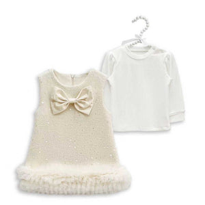 Giorgio Bambini Baby Girls Tulle Bow Dress