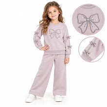 Load image into Gallery viewer, Giorgio Bambini Bow Flare Lounge Set