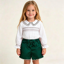 Load image into Gallery viewer, PRE ORDER Deolinda Green Velvet Short Set