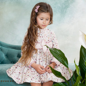 Dbb Collection Older Girls Pink Floral Dress PRE ORDER