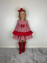 Load image into Gallery viewer, Ceyber Red Gingham Dress