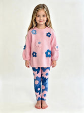 Load image into Gallery viewer, Agatha Ruiz De La Prada Pink and Blue Floral Leggings