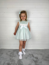 Load image into Gallery viewer, Ceyber Girls Mint Tulle Dress