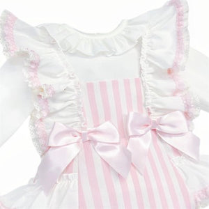 Wee Me Baby Girls Stripe Romper