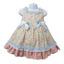 Load image into Gallery viewer, Ceyber Older Girls Pink and Blue Floral Dress