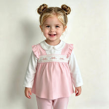 Load image into Gallery viewer, Amore Girls Pink Bow Lounge Set