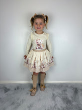 Load image into Gallery viewer, Giorgio Bambini Beige Teddy Skirt Set