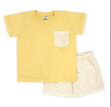 Load image into Gallery viewer, Rapife Boys Yellow Check Short Set