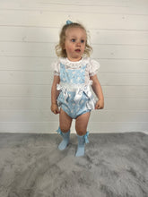 Load image into Gallery viewer, Ceyber Baby Girls Blue Bunny Romper