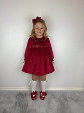 Load image into Gallery viewer, Dulce De Fresa Red Velvet Dress
