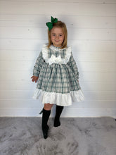 Load image into Gallery viewer, Ceyber Girls Green Check Dress